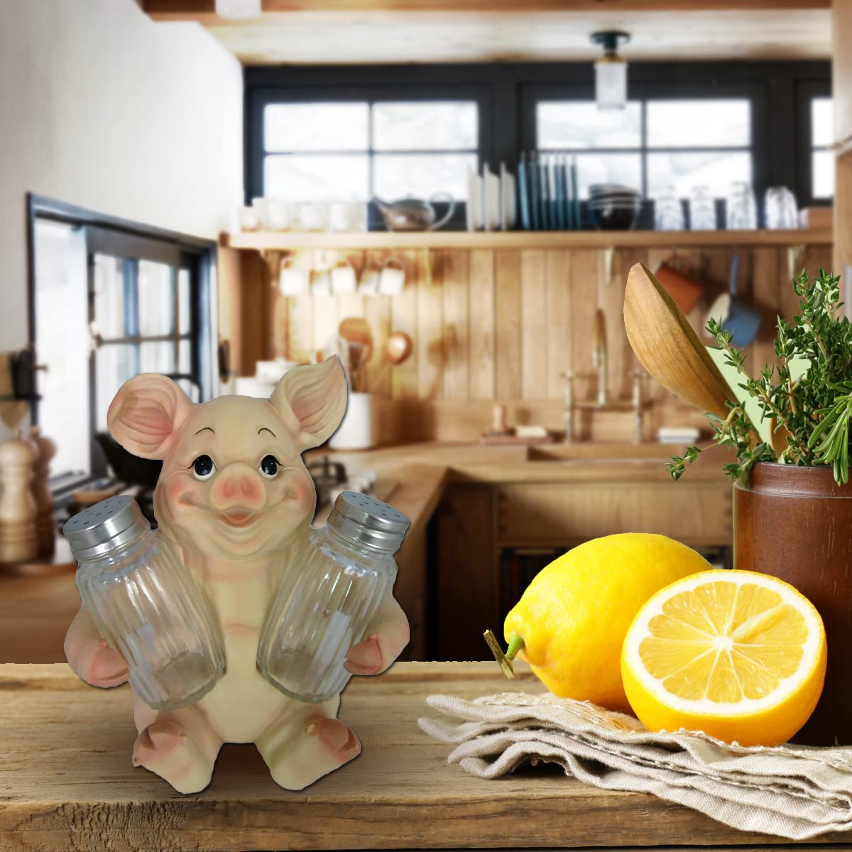 Amazon.com: DWK Animal Holder with Salt And Pepper Shaker Set (3